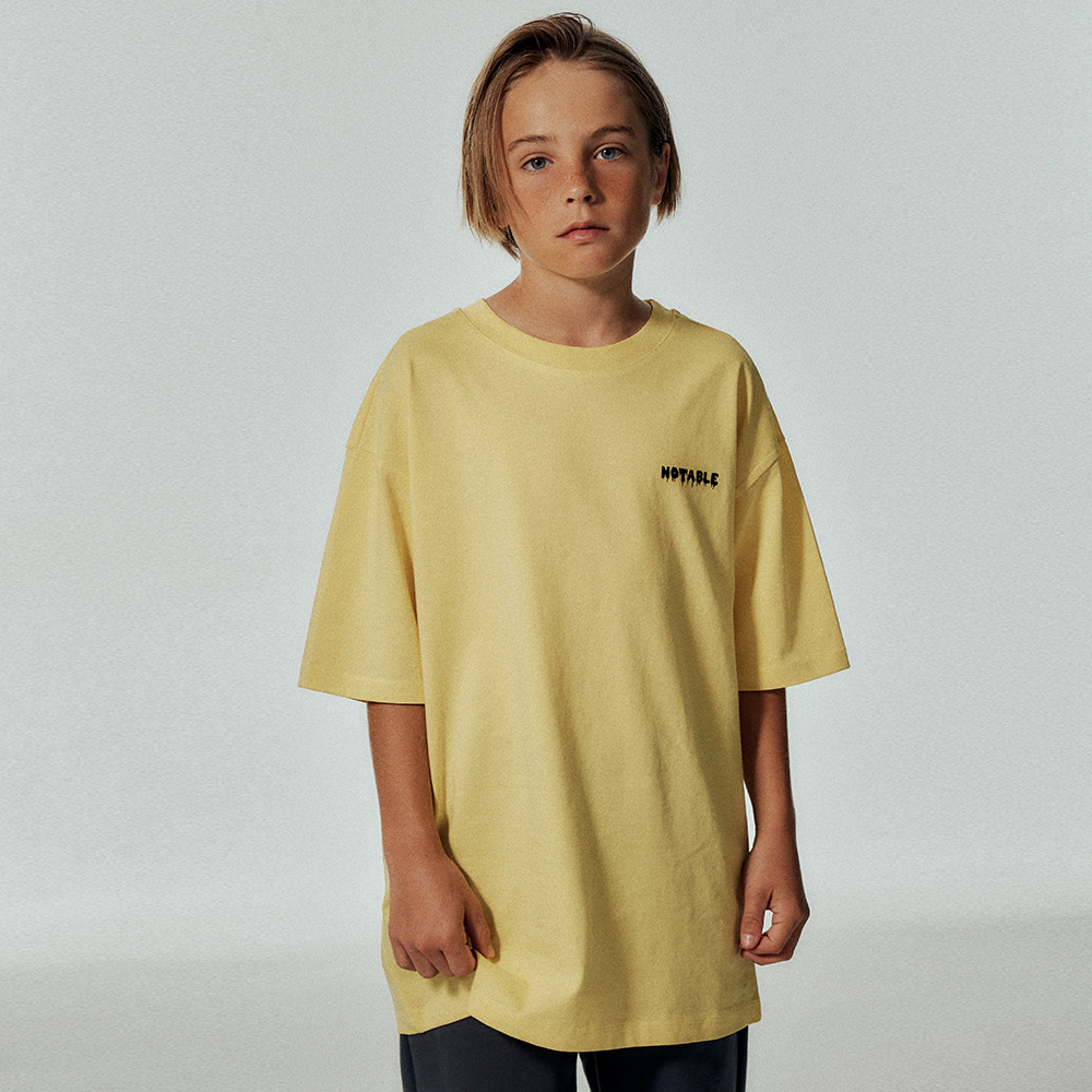 노터블 숏 슬리브 티셔츠 (옐로우)