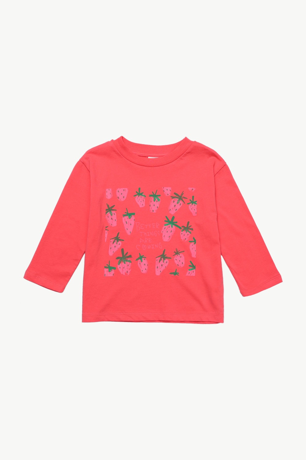 딸기 롱 슬리브  티셔츠
