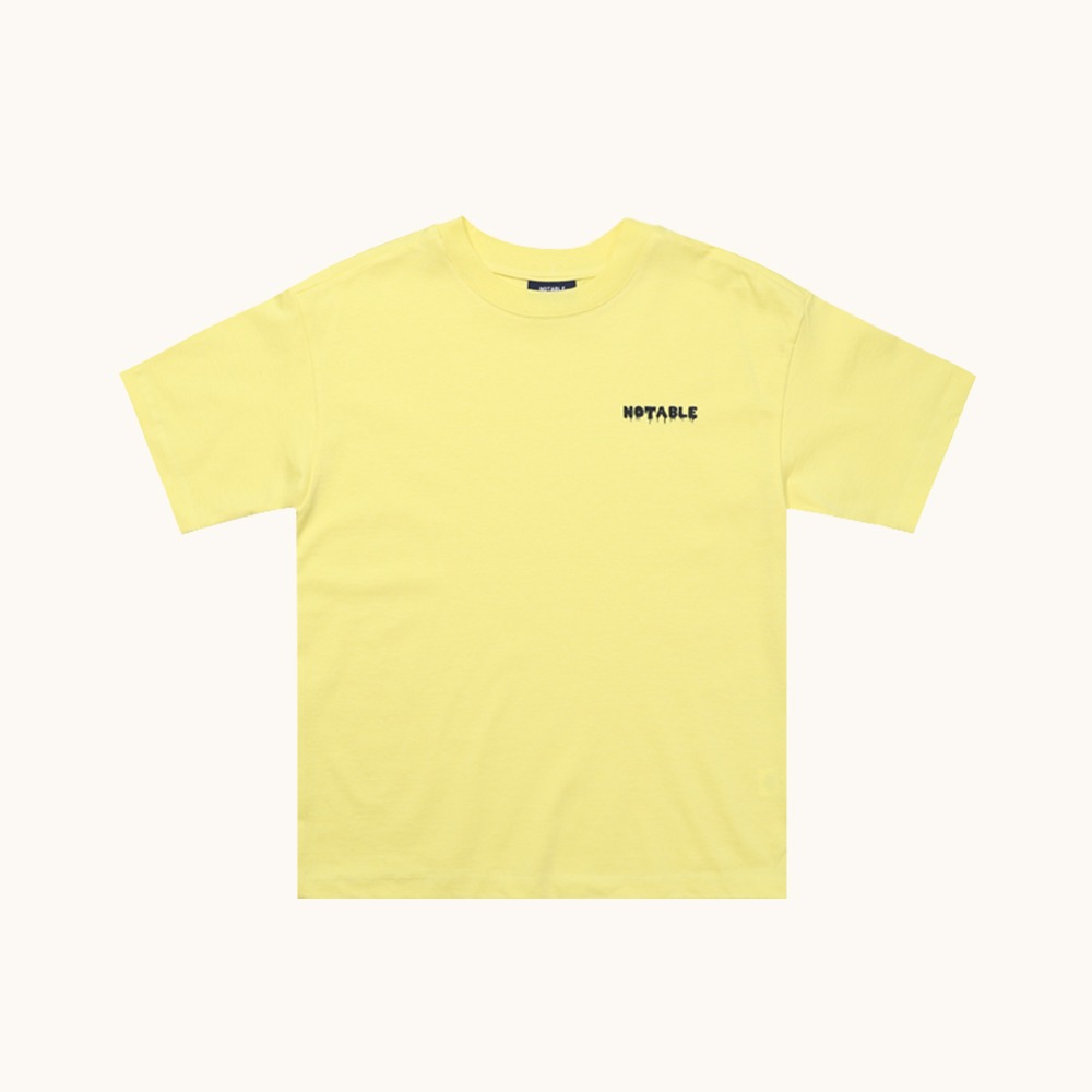 노터블 숏 슬리브 티셔츠 (옐로우)