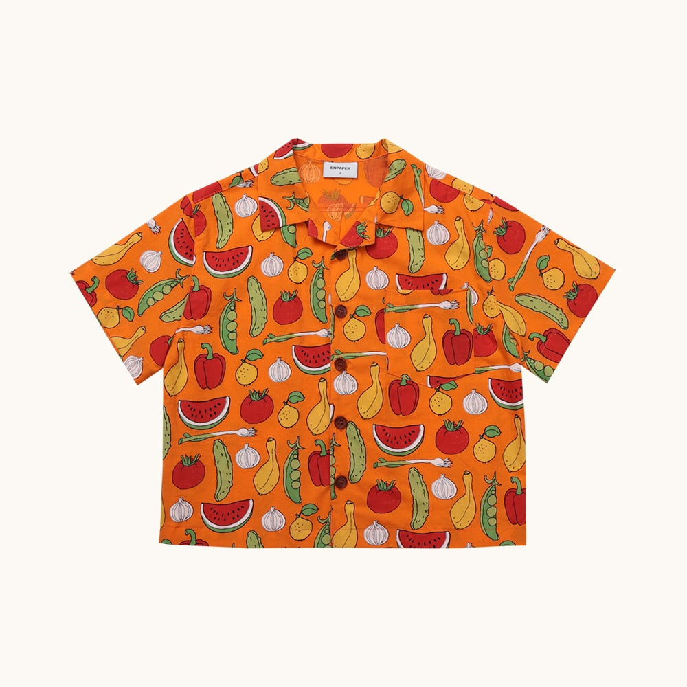 오렌지 베지터블 셔츠